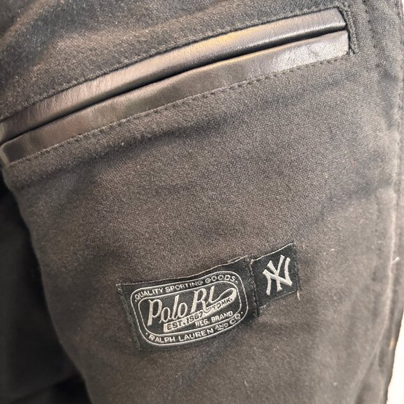 NWT Polo Ralph Lauren Dodgers Limited Ed. Black Wool/Leather Jacket SMALL - Picture 11 of 16